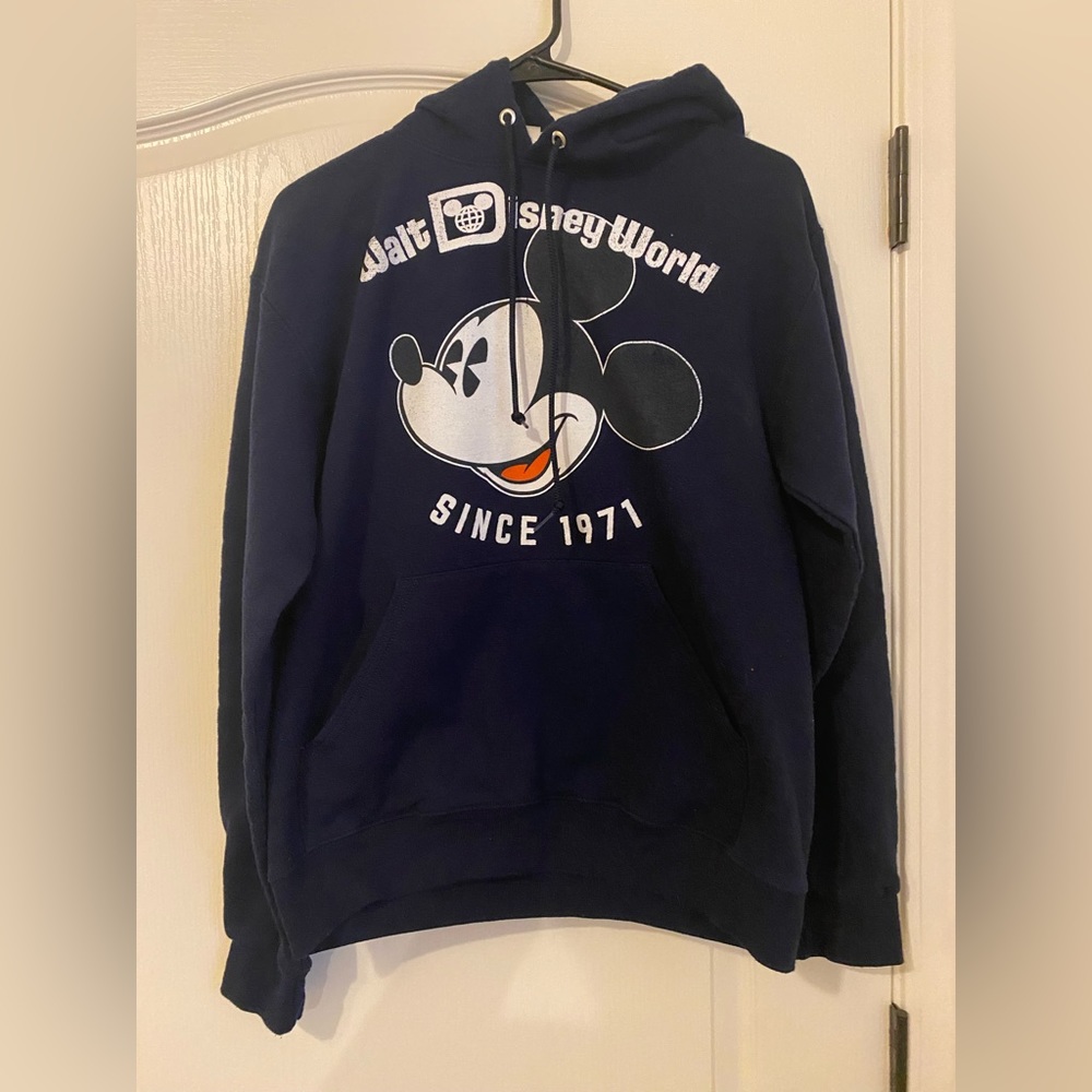 Disney World Blue Hoodie Unisex size Small